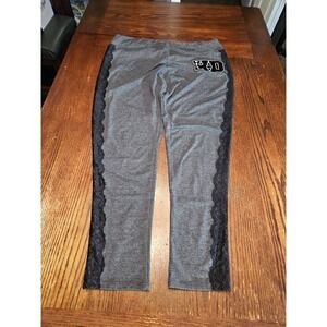 Harley Davidson Leggings Women's Sz 2XL Lace Down Legs Cotton(A457)